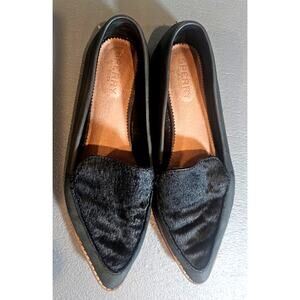 Sperry Women's  Top Sider  Oxford Black Pony Hair Slip-On Loafers Shoes , Sz 6.5